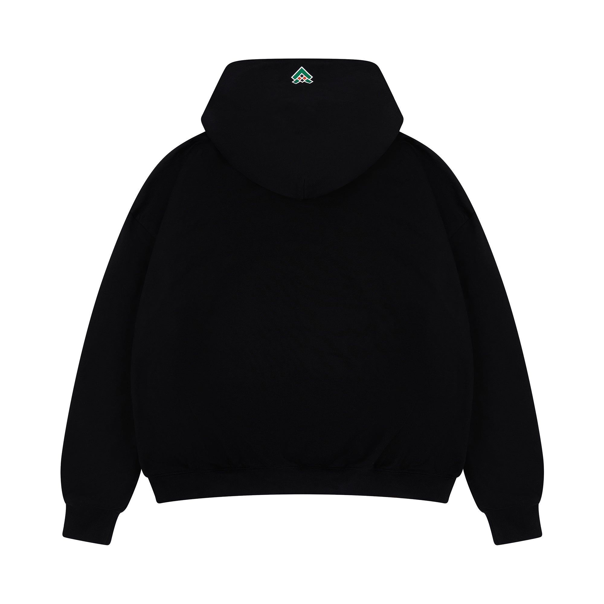 Rotary Hoodie by STINT GEAR. Back of the black hoodie. Motorsport livery apparel.
